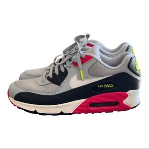 Nike Air Max 90 Essential Wolf Grey Rush Pink M8.5